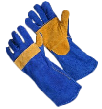 Guante Soldador Costura Kevlar Azul